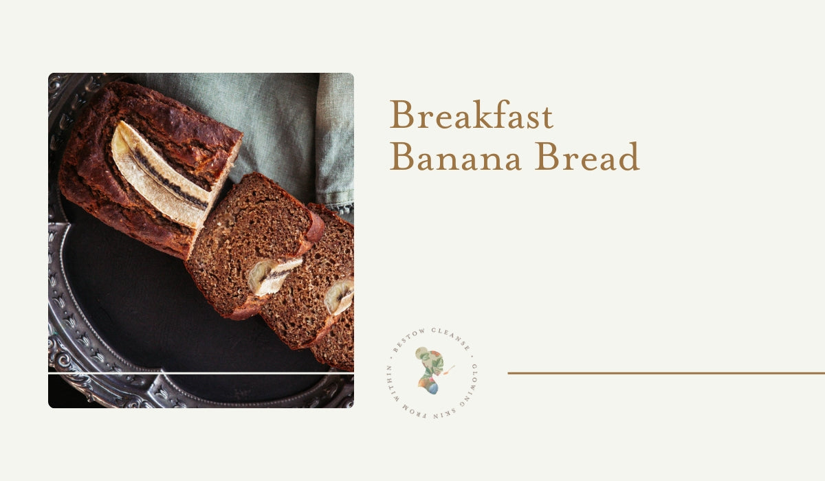 Gluten-Free, Dairy-Free Banana Bread Recipe with Pear & Olive Oil | Skin-Friendly Breakfast